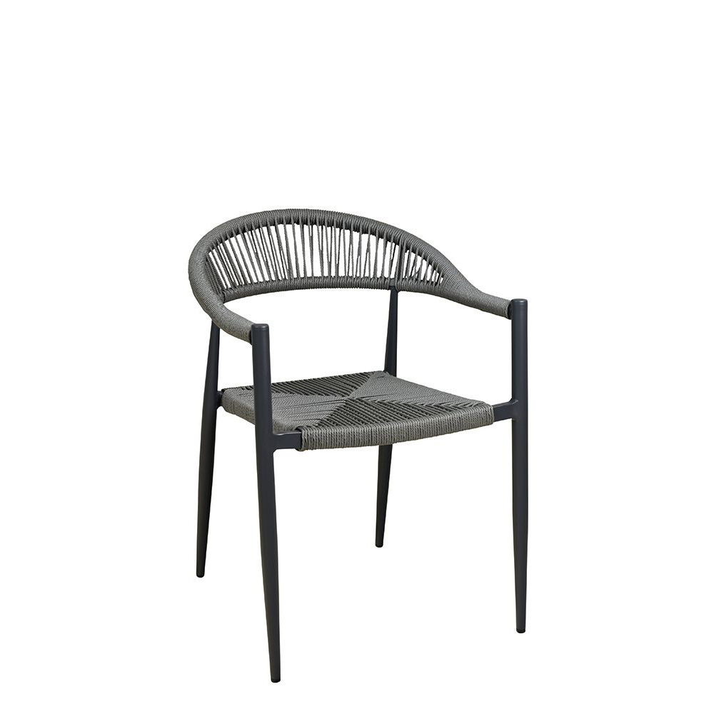 Terrassenstuhl Gastronomie Spidano-X grey_Frontalansicht