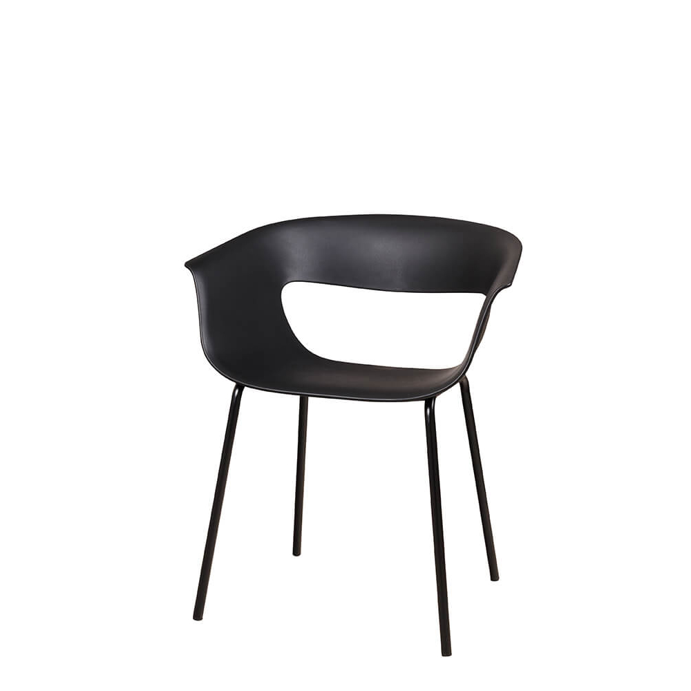Gastronomiestuhl_Outdoor_Kunststoffstuhl_FOMA-F835-Black_33 Kunststoffstuhl FOMA F835 Black