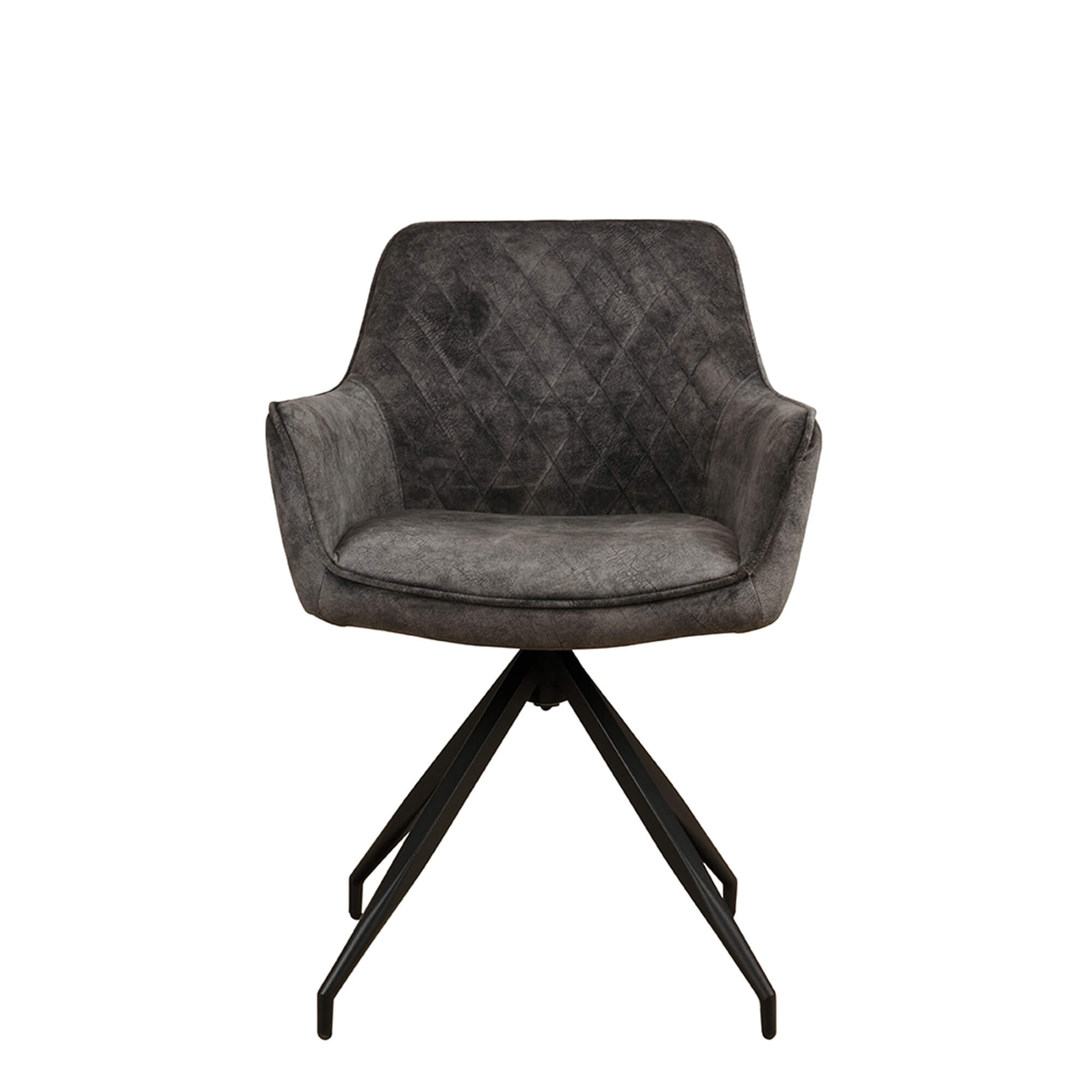 Gastronomiestuehle Polsterstuehle mit Drehgestell Lenoro Marble 804 Velour - Frontal