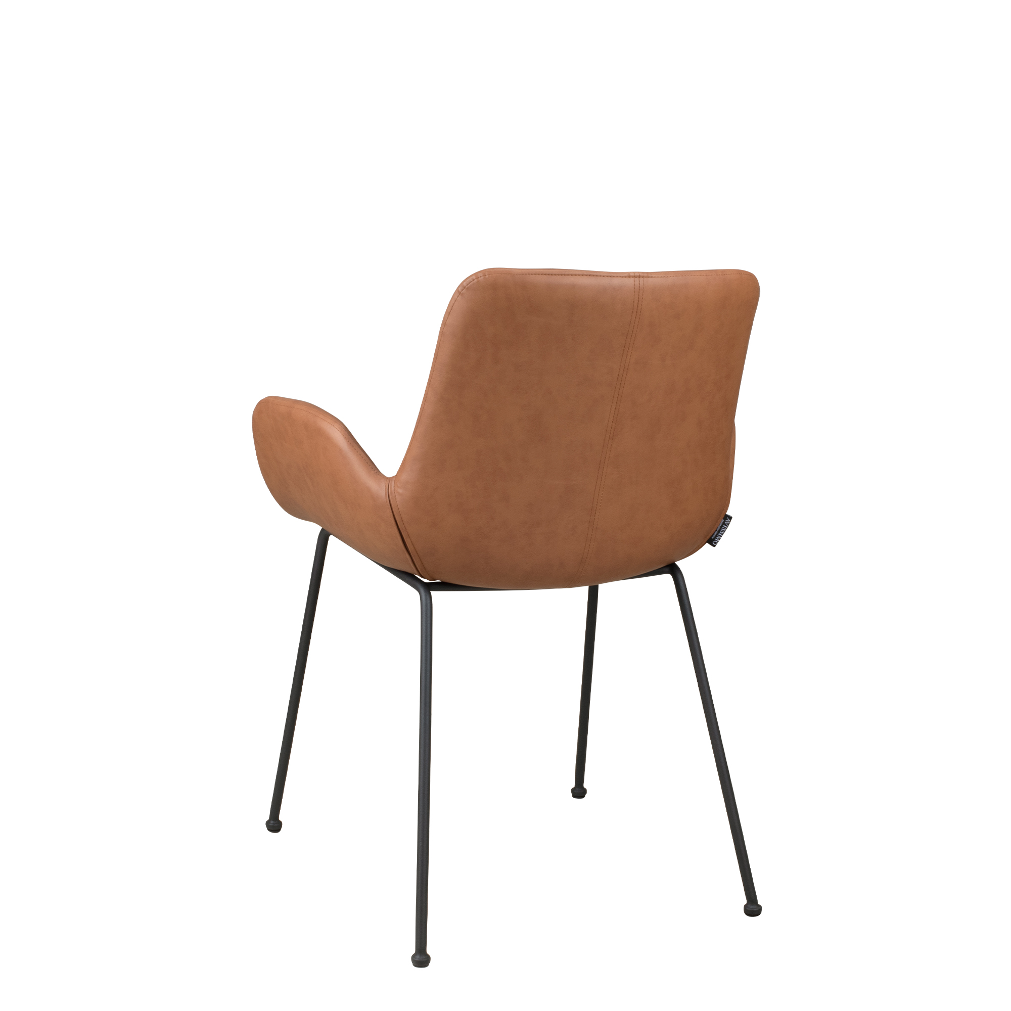 Rito Arm Brown Vollpolsterstuhl für Gastronomie – Rueckansicht