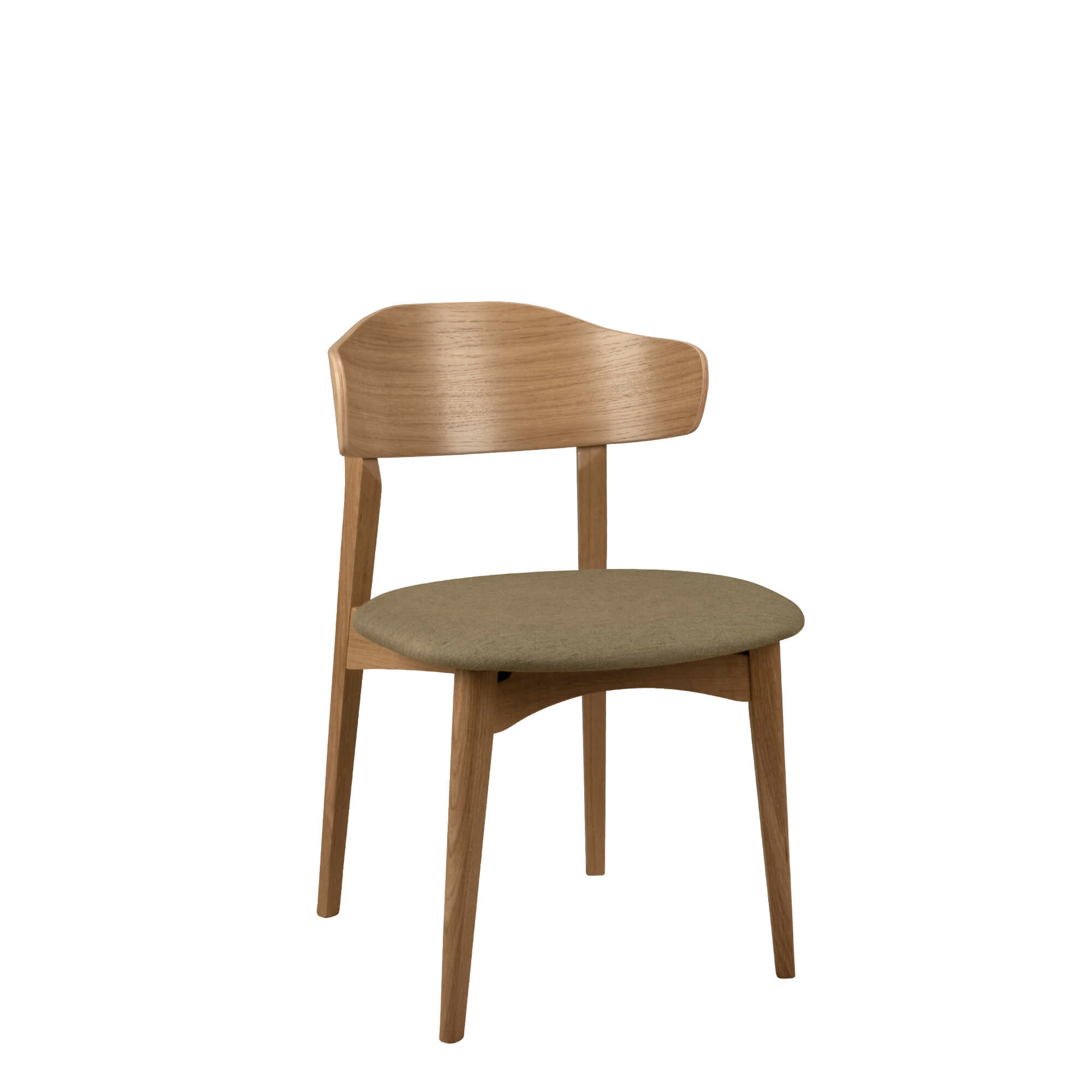 indoorstuehle_gastronomie_kani_p_eiche_vorderansicht Kani P Eiche Indoorstuhl mit Polsterung – Vorderansicht