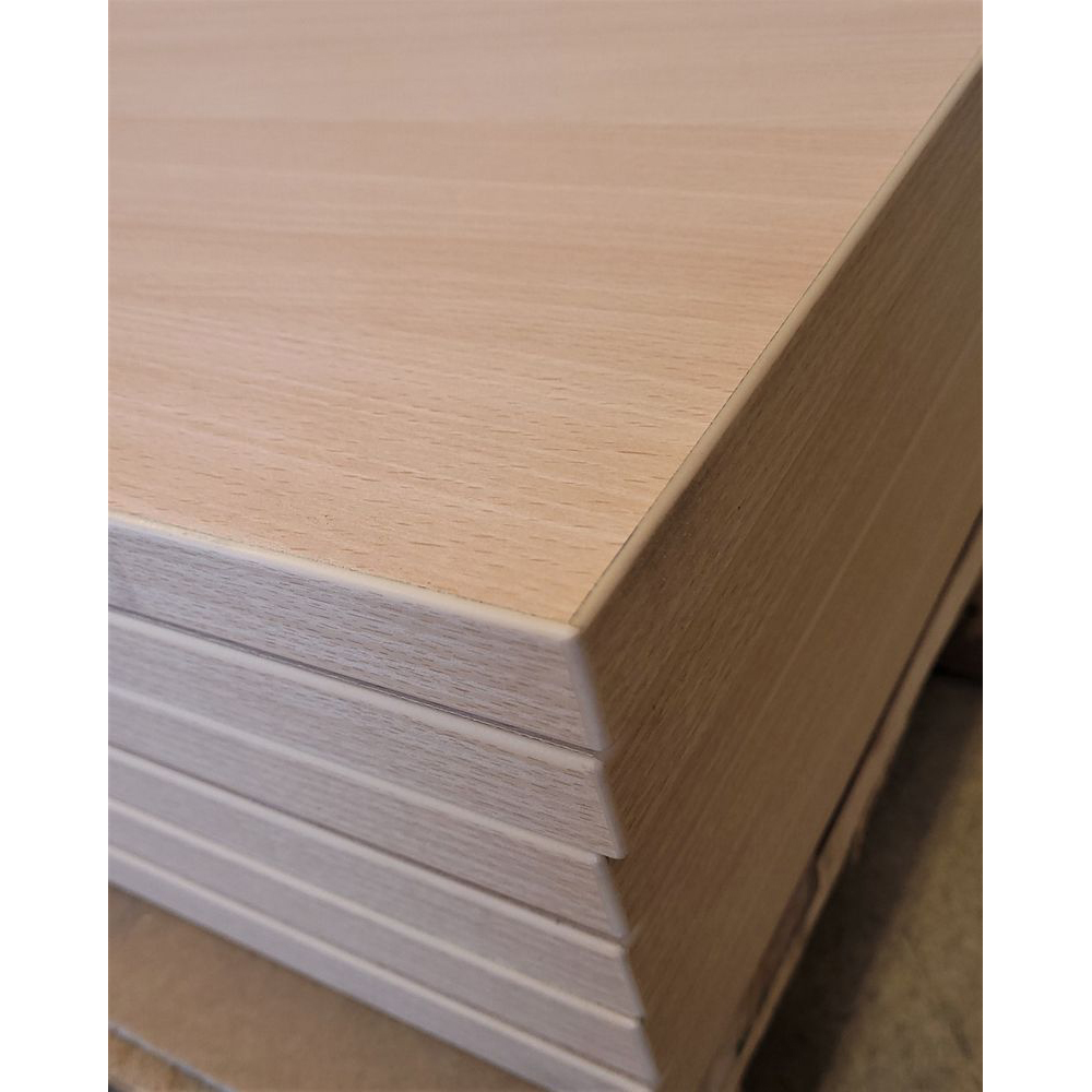 Melaminharz-Tischplatte 25mm 80x80cm Buche natur - Sonderposten