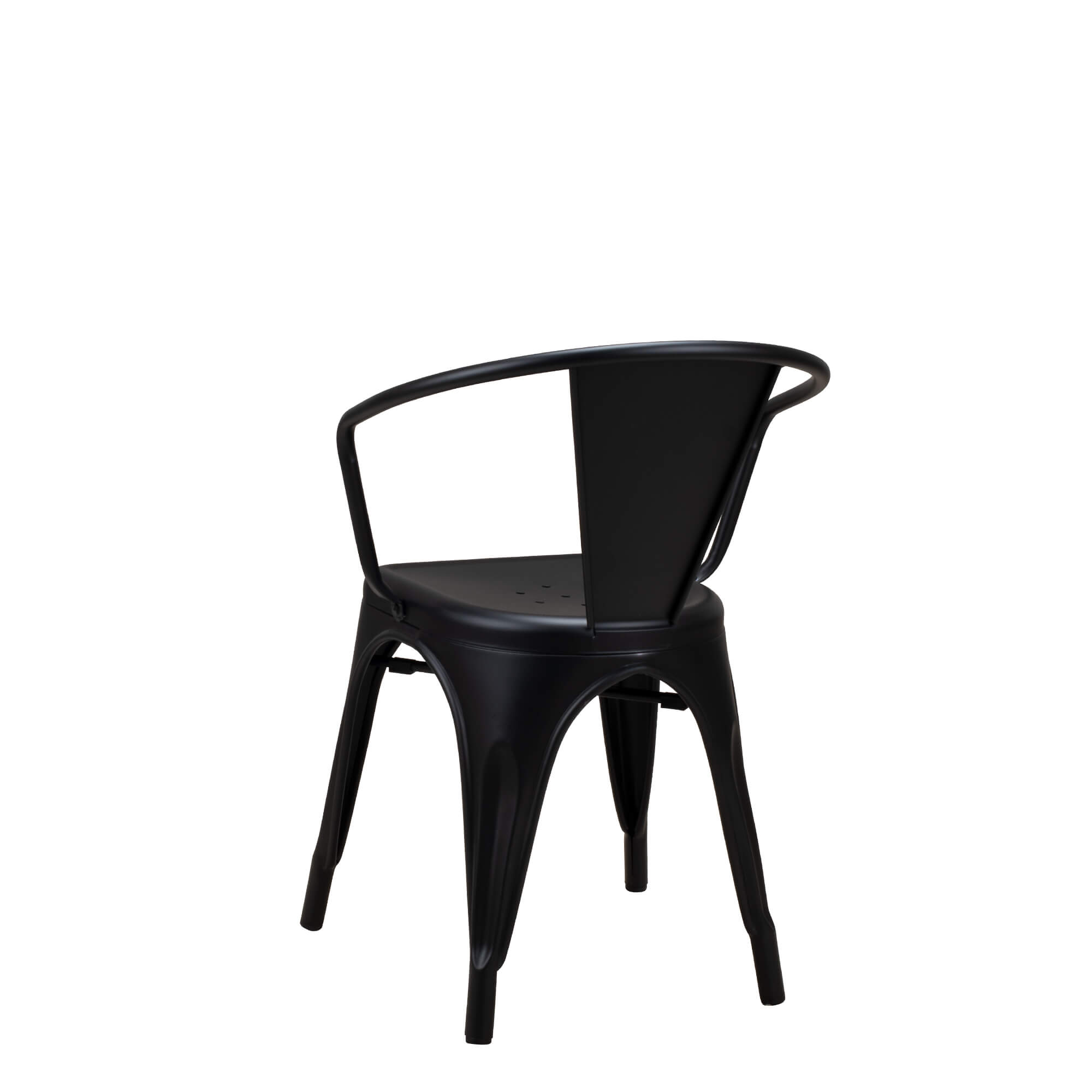 gastronomiestuhl_metallstuhl_tixar_arm_black_rueckansicht Metallstuhl Tixar Arm black – Rueckansicht