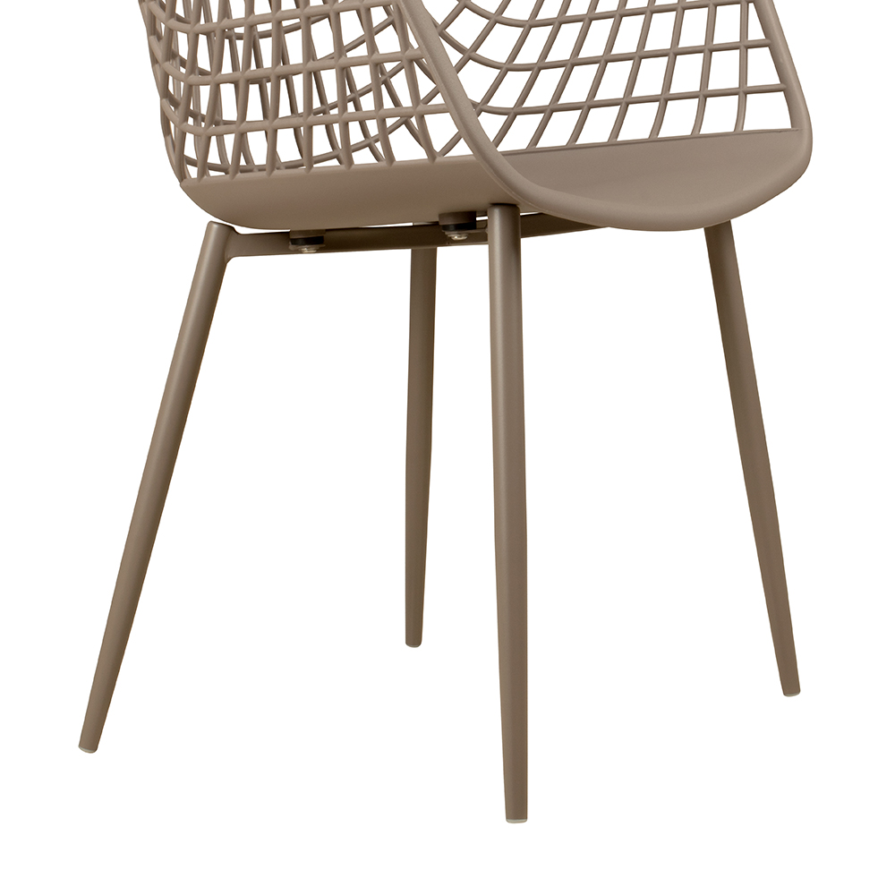 terrassenstuehle_gastronomie_foma-1692_Taupe_gestell Foma-1692 Taupe Outdoorstuhl mit Armlehnen – Gestell