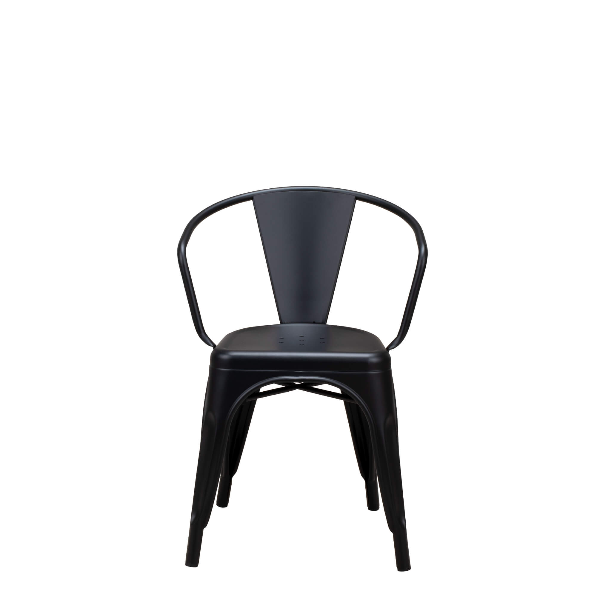 gastronomiestuhl_metallstuhl_tixar_arm_black_frontal Metallstuhl Tixar Arm black – Frontal