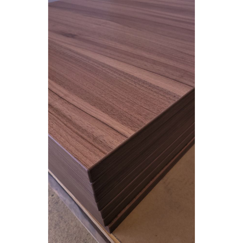 Melaminharz-Tischplatte 25mm 80x80cm Nussbaum hell - Sonderposten