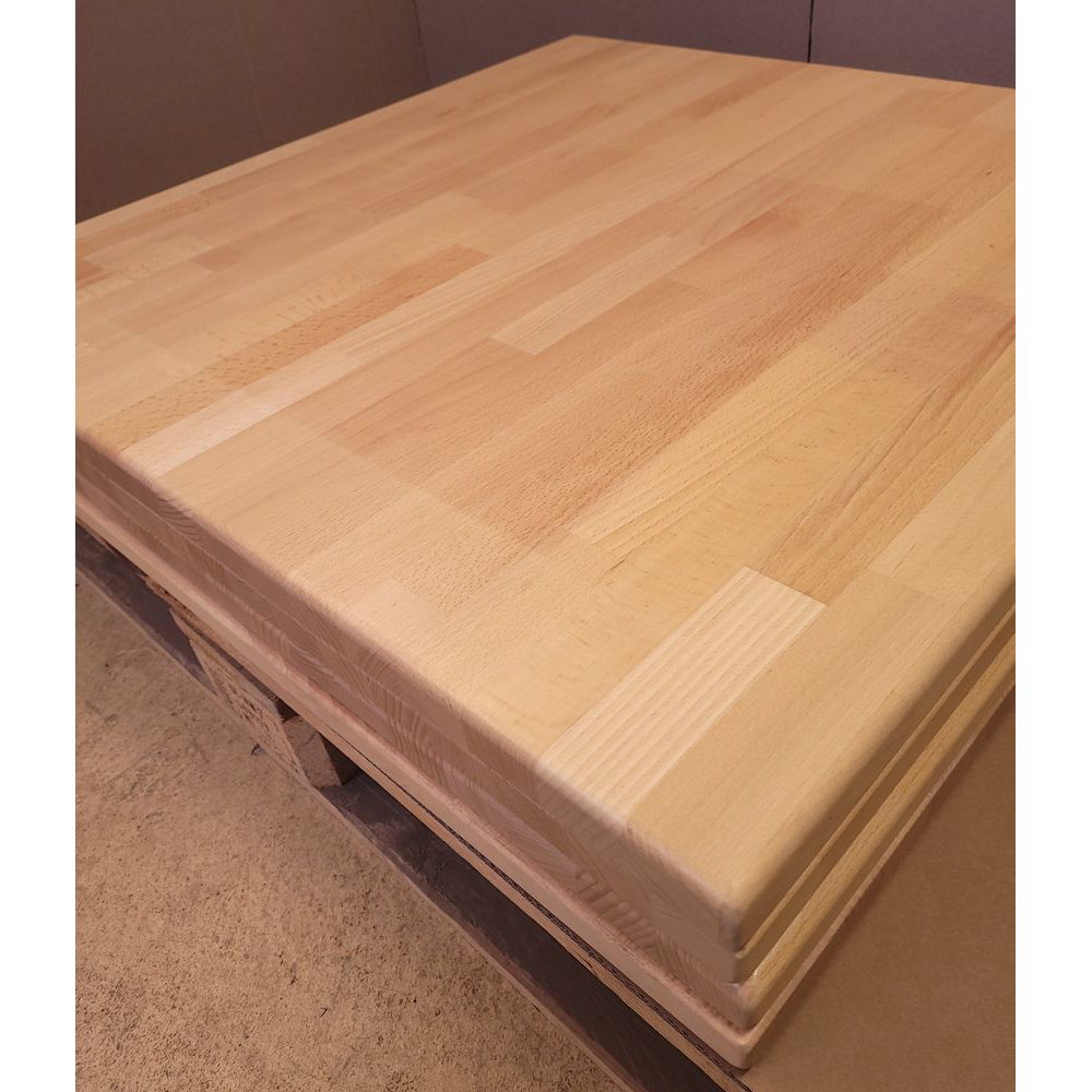 20230223_075335 Massivholz Tischplatte 29mm 80x80cm Buche Natur Sonderposten