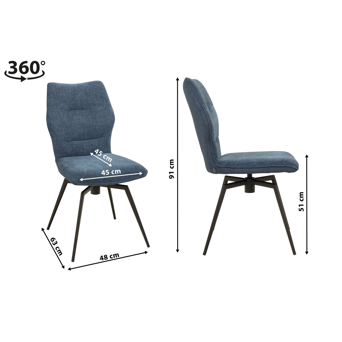 Metallstuhl FONDI Caerula