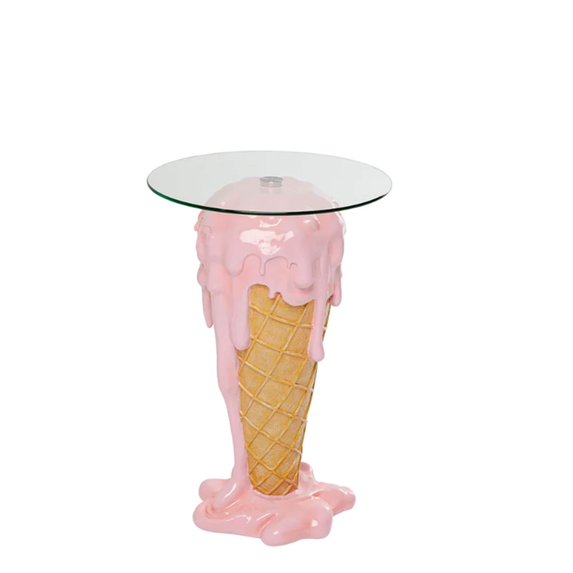 Bistrotisch für die Gastronomie Vorderansicht in einem weißen Raum Icecream