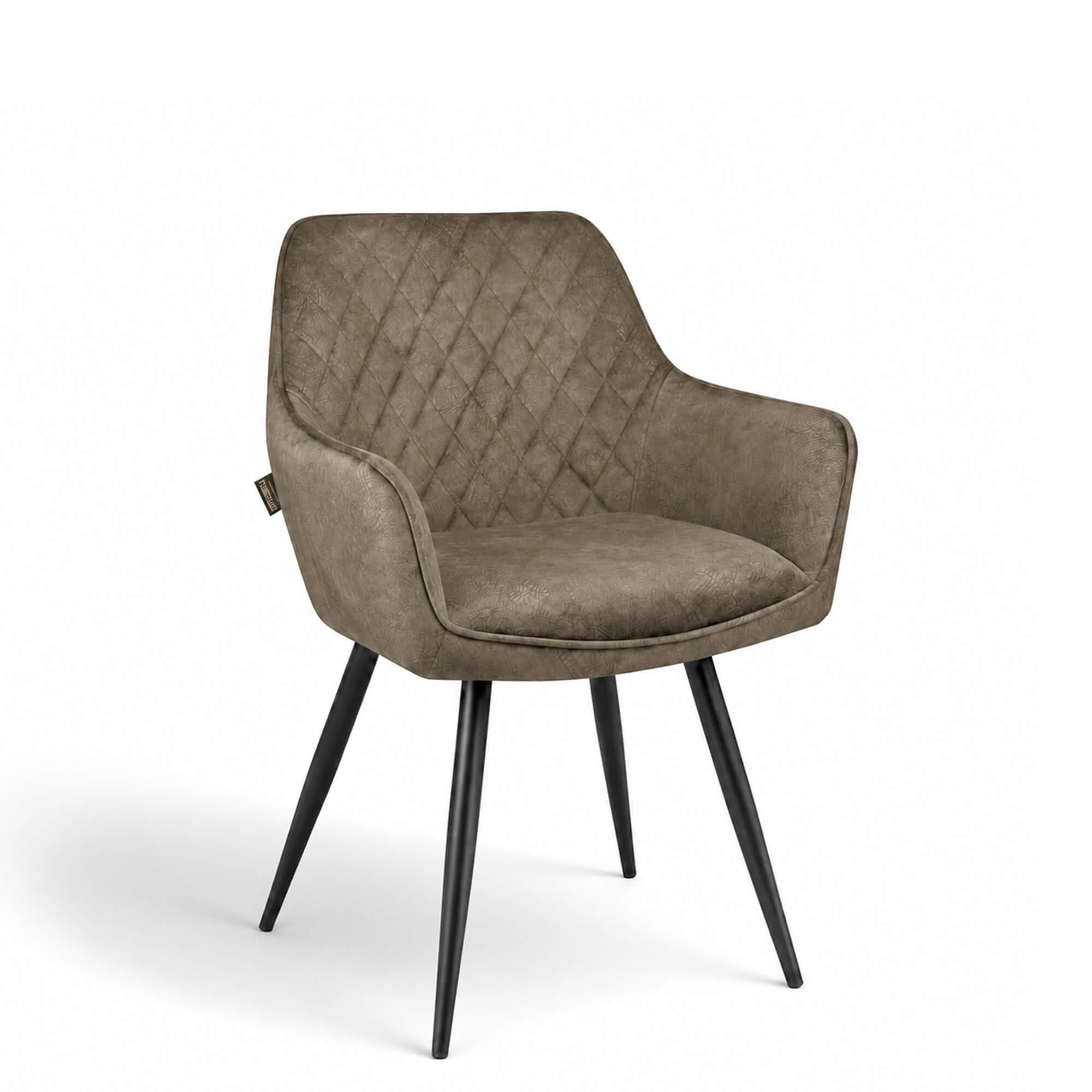 Gastronomiestuehle Polsterstuehle mit 4-Bein Lenoro Marble 104 Velour - Vorderansicht