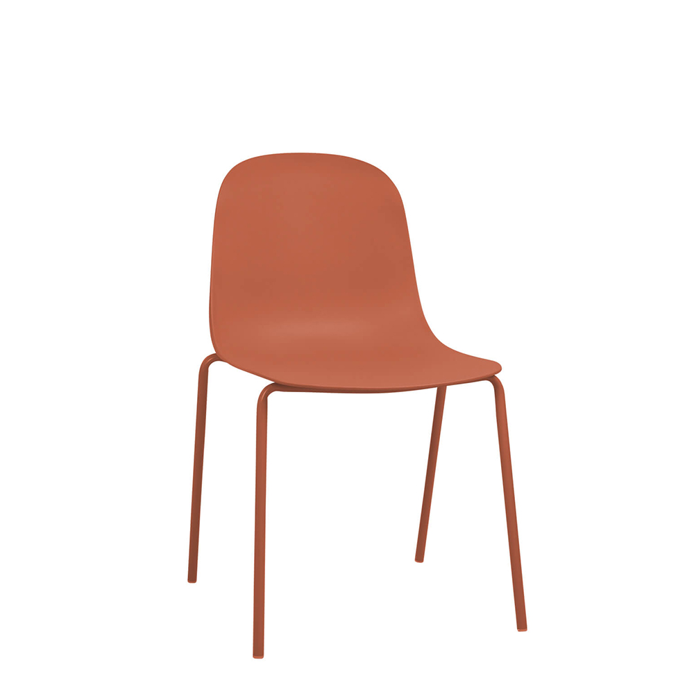 Gastronomie-outdoor-Kunststoff-stuhl_FOMA-F853-Orange_vorne-_farbkorr Kunststoffstuhl FOMA F853 Orange
