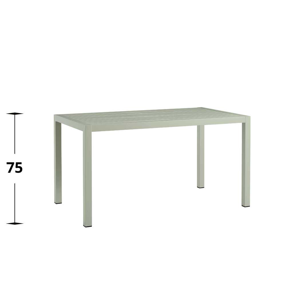 Metalltisch Cordone Green Tisch 140