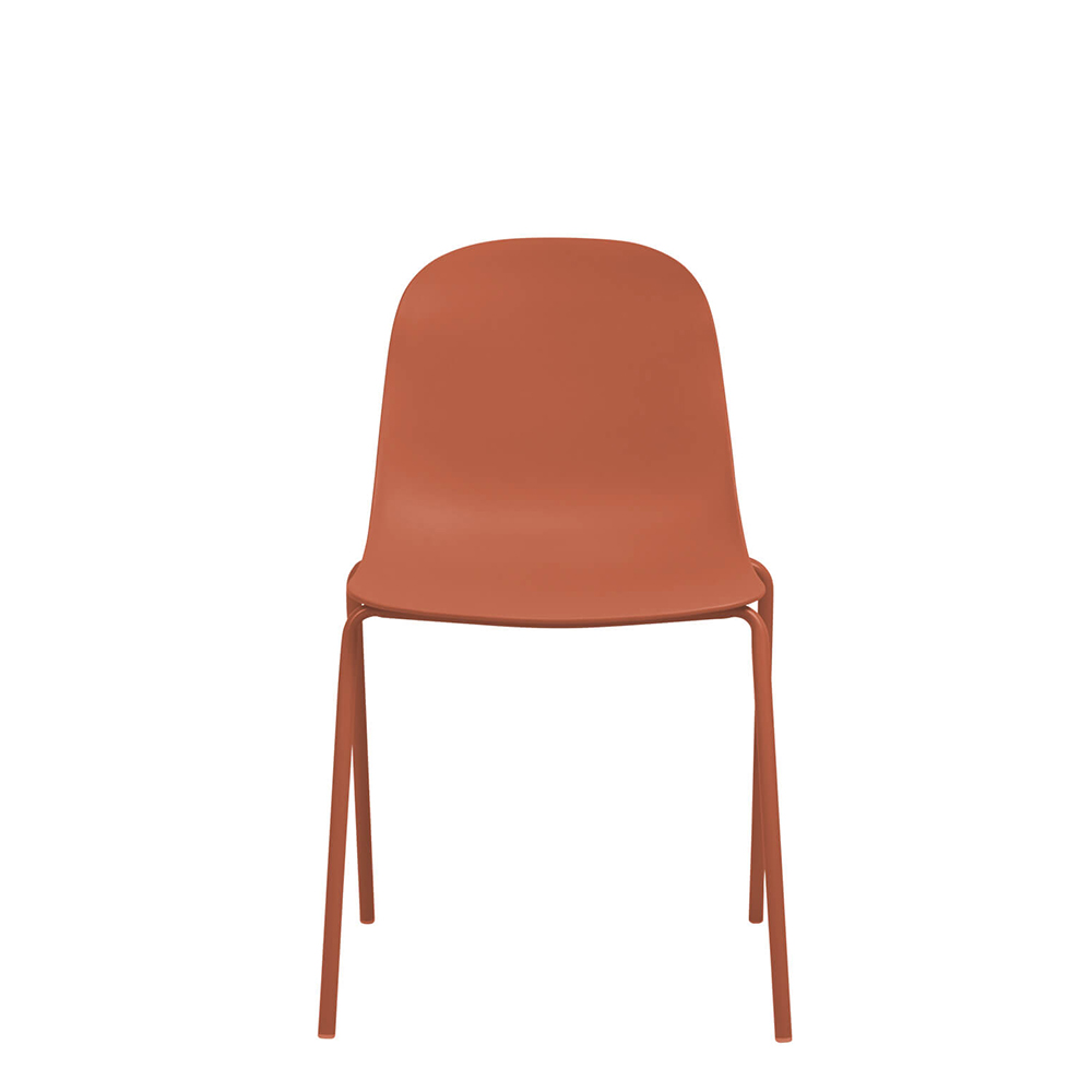 Gastronomie-outdoor-Kunststoff-stuhl_FOMA-F853-Orange_frontal-_farbkorr Kunststoffstuhl FOMA F853 Orange