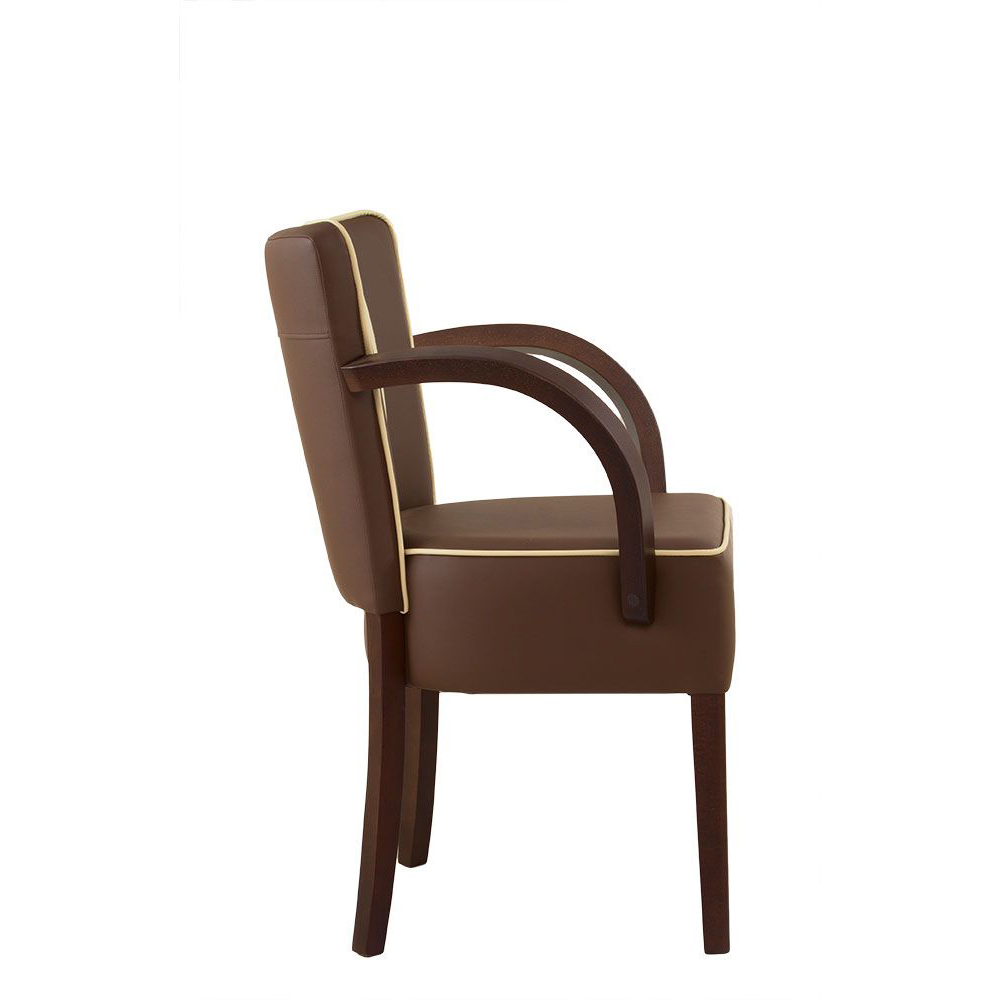gastronomie-polsterstuhl-toran-arm-stripes-_1 Beizton: Wenge/Bezug: D-33 mit D-10