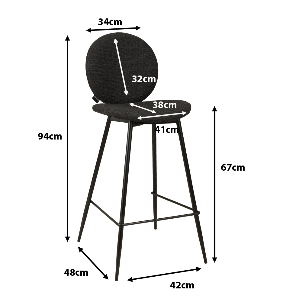 Tresenhocker Mania Bermuda 800 Maße Tresenhocker Mania Bermuda 800 Maße