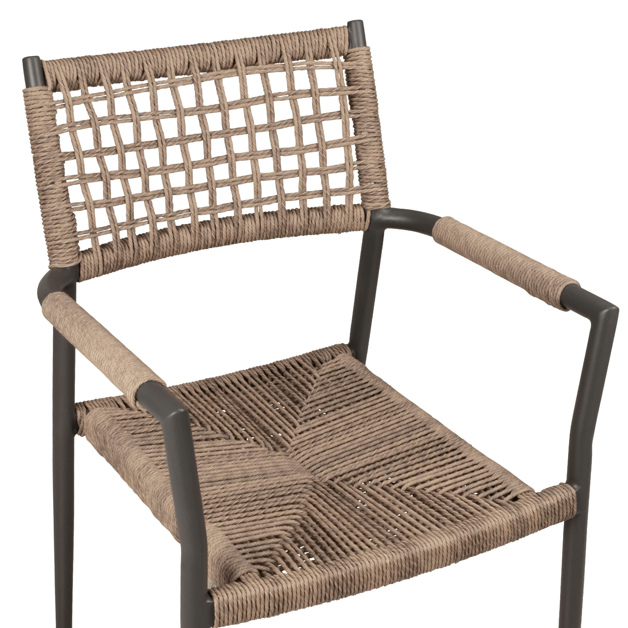 Sisson Wheat Outdoorstuhl mit Geflecht – Detail Sitzflaeche