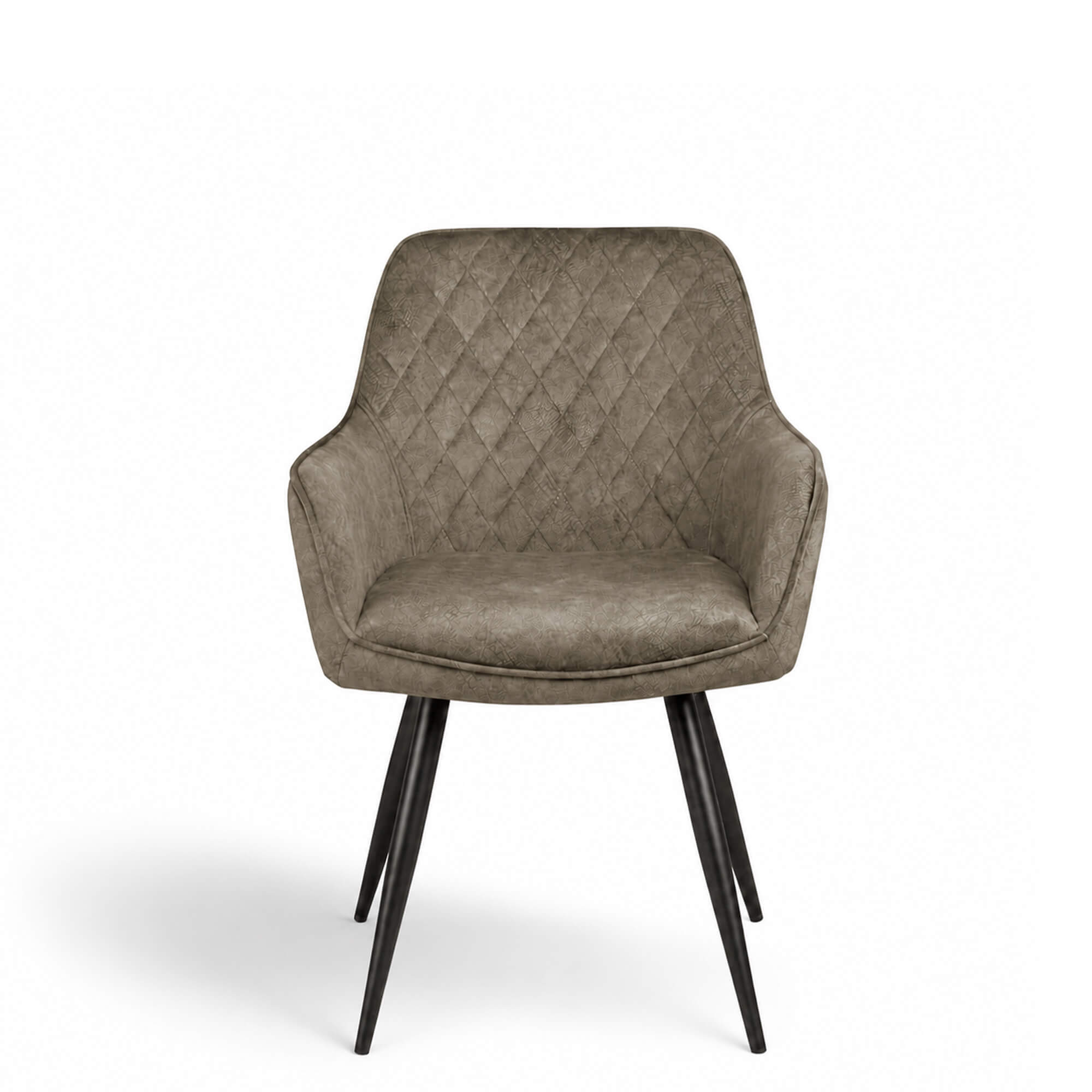 Gastronomiestuehle Polsterstuehle mit 4-Bein Lenoro Marble 104 Velour - Frontal