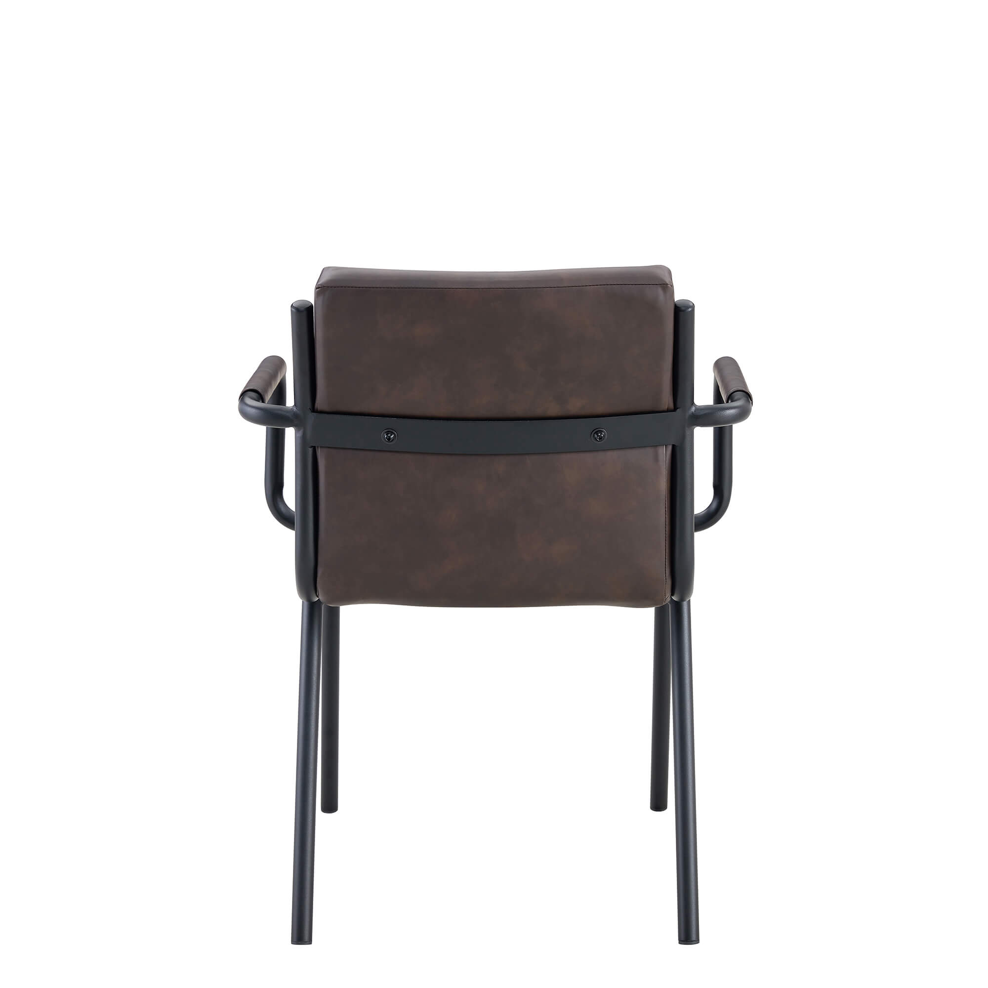 Armlehnenstuhl für Gastronomie Montacarlo-brown mit gepolstertem Sitz, Rückenlehne und Armlehnen in Braun