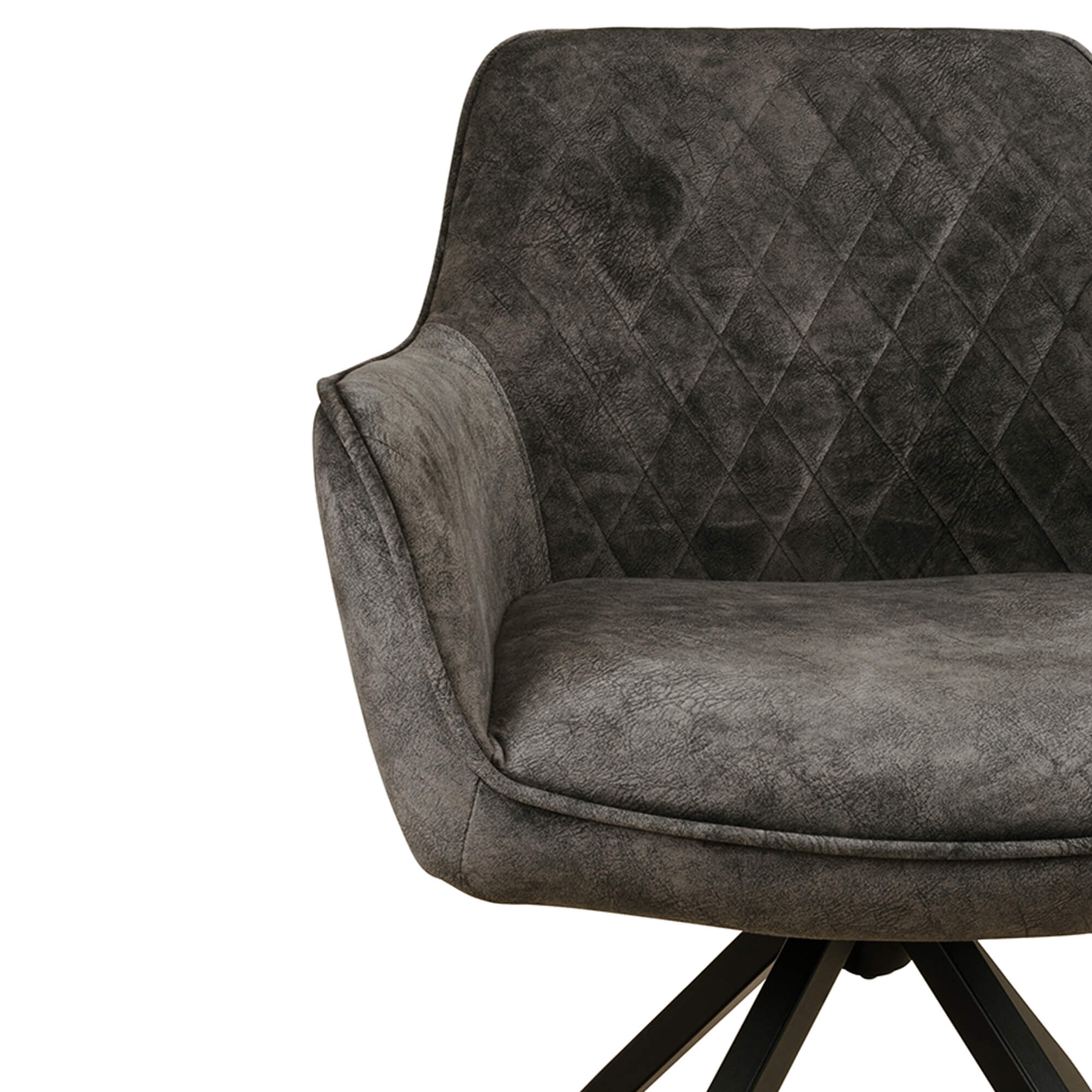 Gastronomiestuehle Polsterstuehle mit Drehgestell Lenoro Marble 804 Velour - Sitzschale