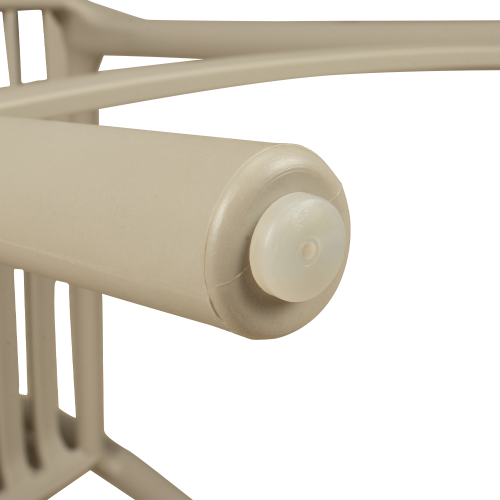 Foma-1821 Lightgrey Outdoortisch – Detail Gleiter