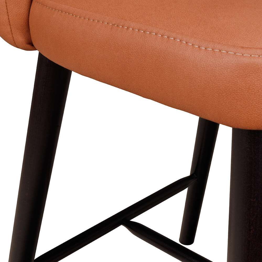 Polsterbarhocker Edono-Bar mit Buchenholzgestell in Gastronomiequalität