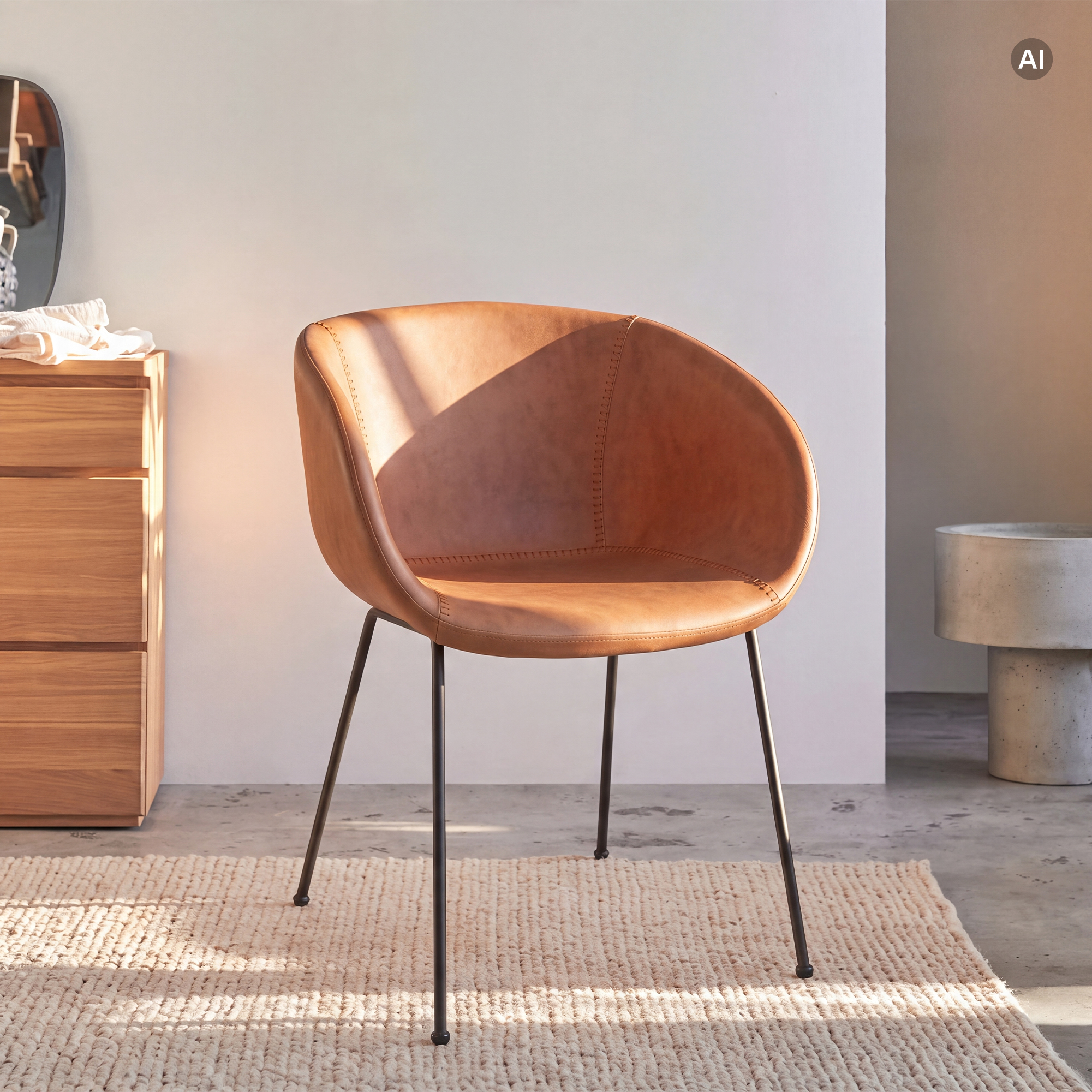 Polsterstuhl Estara Brown