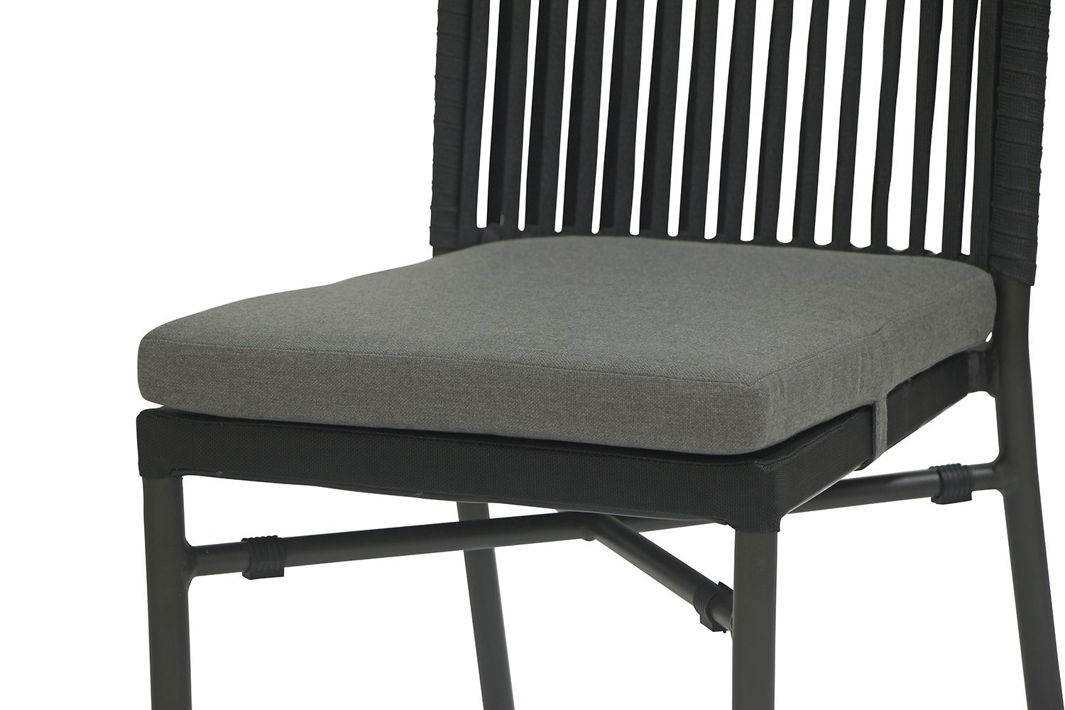 Terrassenstuhl Lomano Dark Grey | ohne Rückenkissen