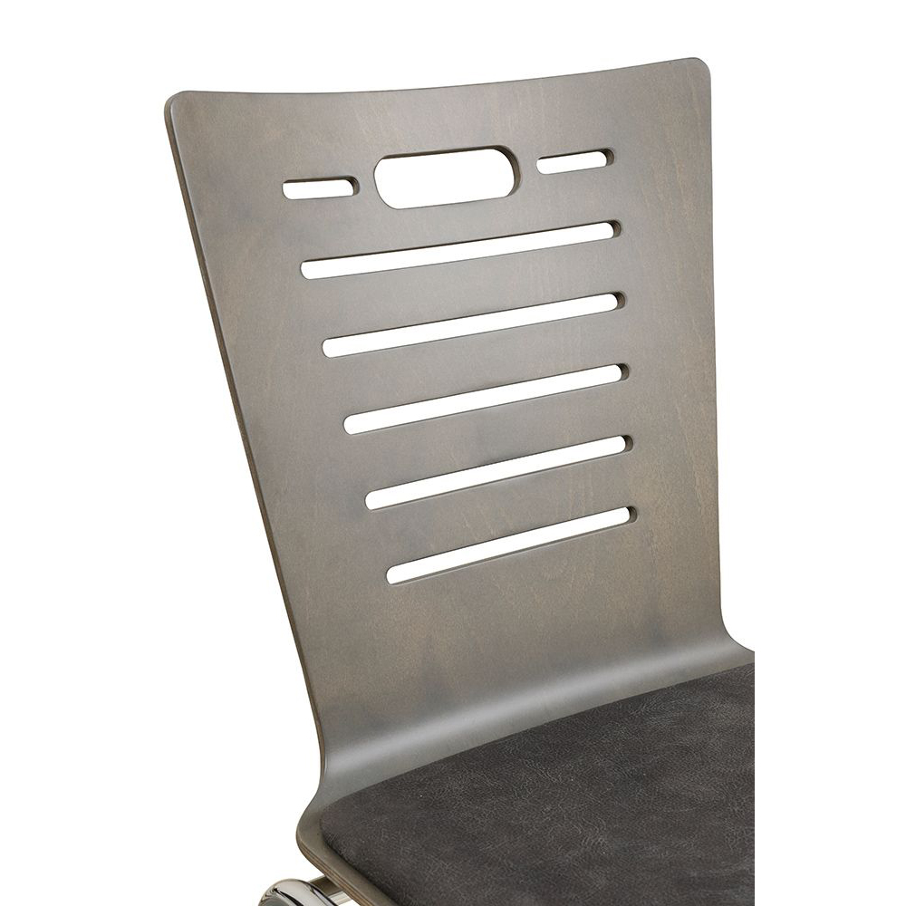 Konferenzstuhl Eruno-612 Beizton: M14 (auf Anfrage) | Bulus 09 Detailansicht Rücken-Fräsung