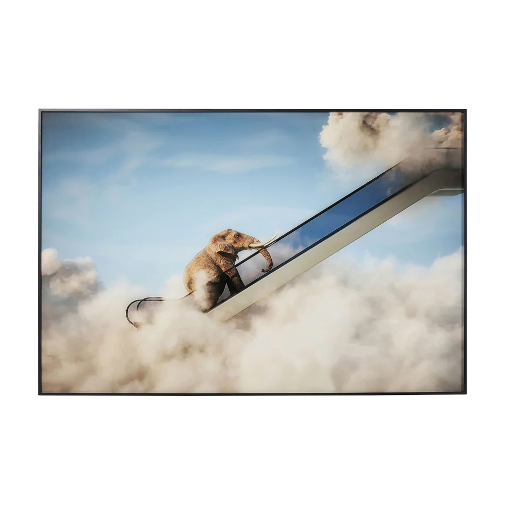 Gerahmtes Bild Elephant In The Sky 150x100cm