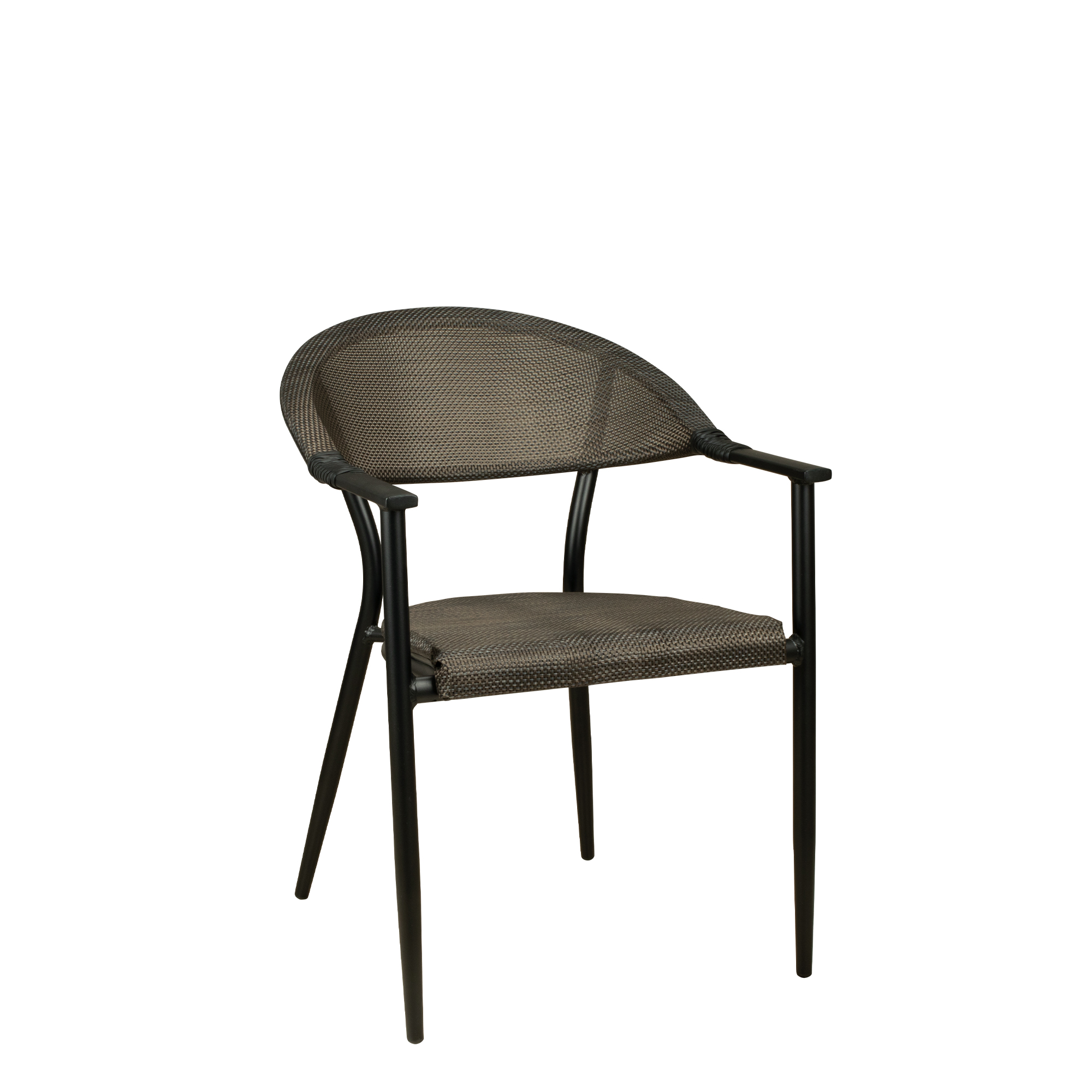 Spinaro classic Outdoorstuhl mit Geflecht – Vorderansicht