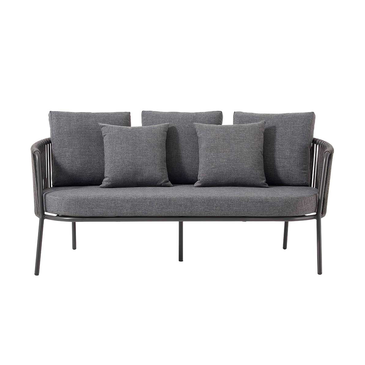 Gastronomie_Outdoorlounge_Kosma-dark-grey_2-Sitzer Kosma 2 Sitzer Dark Grey