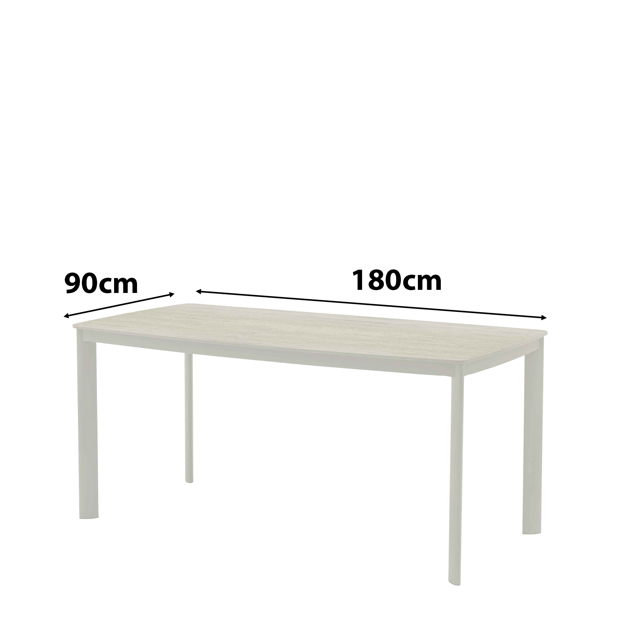 Outdoortisch Beda creme Maße Outdoortisch Beda creme Maße