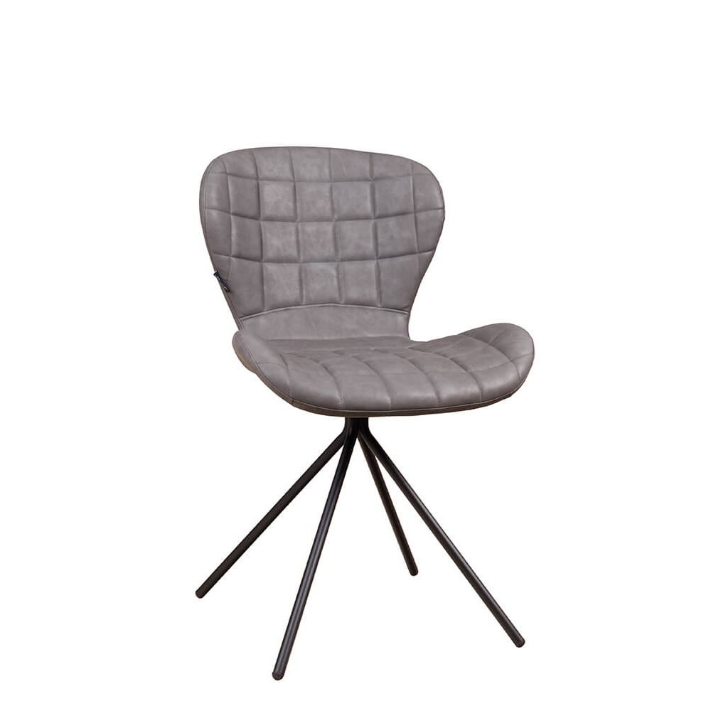 Gastronomie_polsterstuhl_Industrialdesign_Kunstleder_Grau_Zubone-Grey-KL Zubone Grey KL