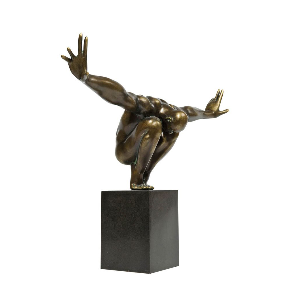 30046a Deko Objekt Athlet Bronze 75cm