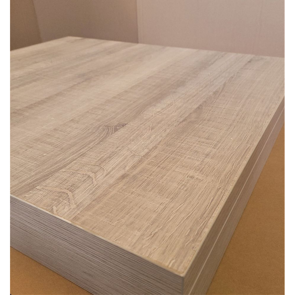 20230224_114733 HPL Tischplatte 38mm 80x70cm Wildeiche grau Sonderposten