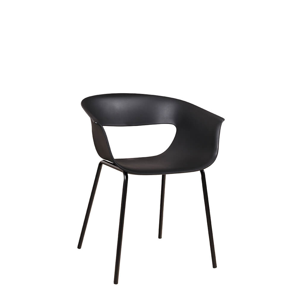 Gastronomiestuhl_Outdoor_Kunststoffstuhl_FOMA-F835-Black_28 Kunststoffstuhl FOMA F835 Black