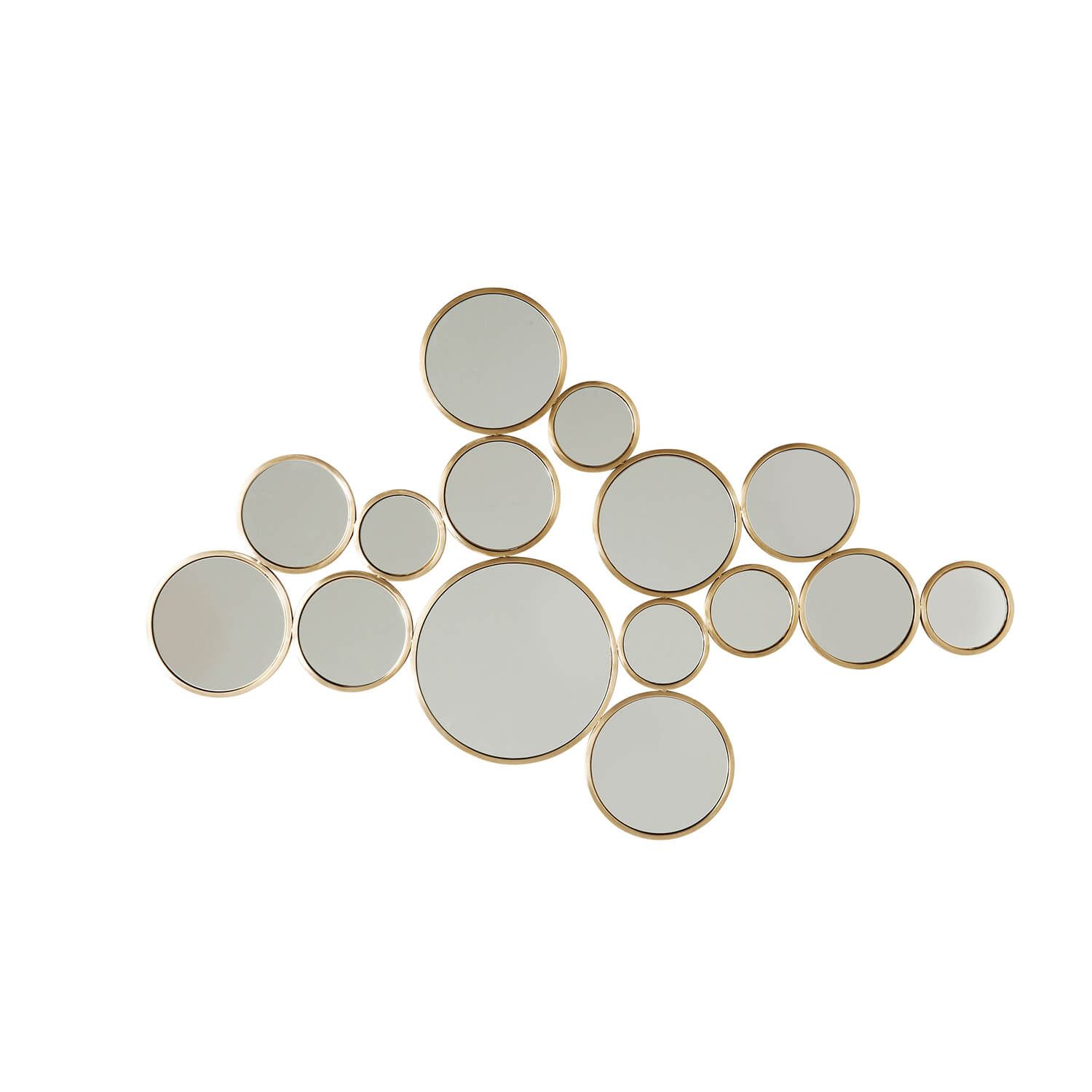Spiegel Bubbles Brass 138x93cm