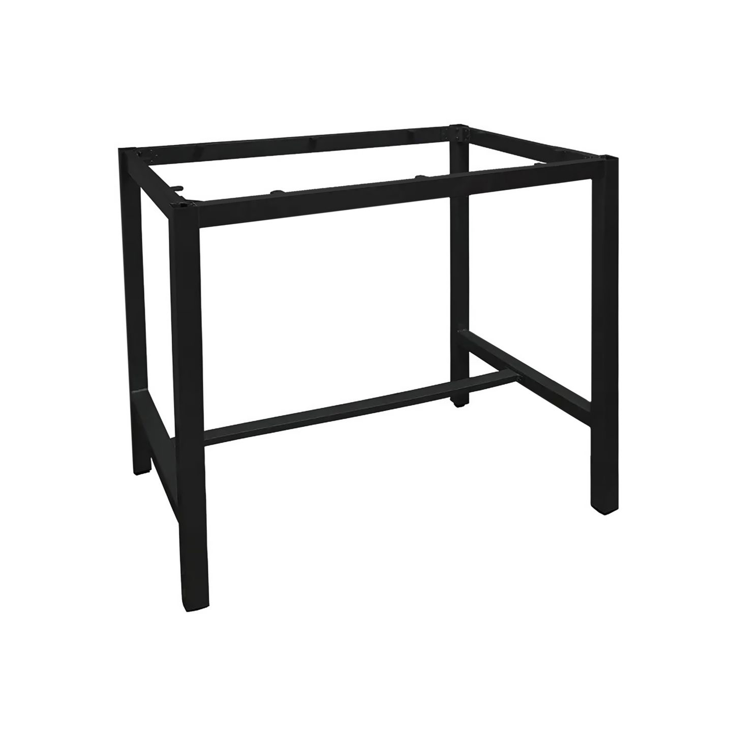 Outdoortischgestell Lexo 120x80 High aus Aluminium in Anthrazit – wetterfestes Gastrogestell für Außenbereiche