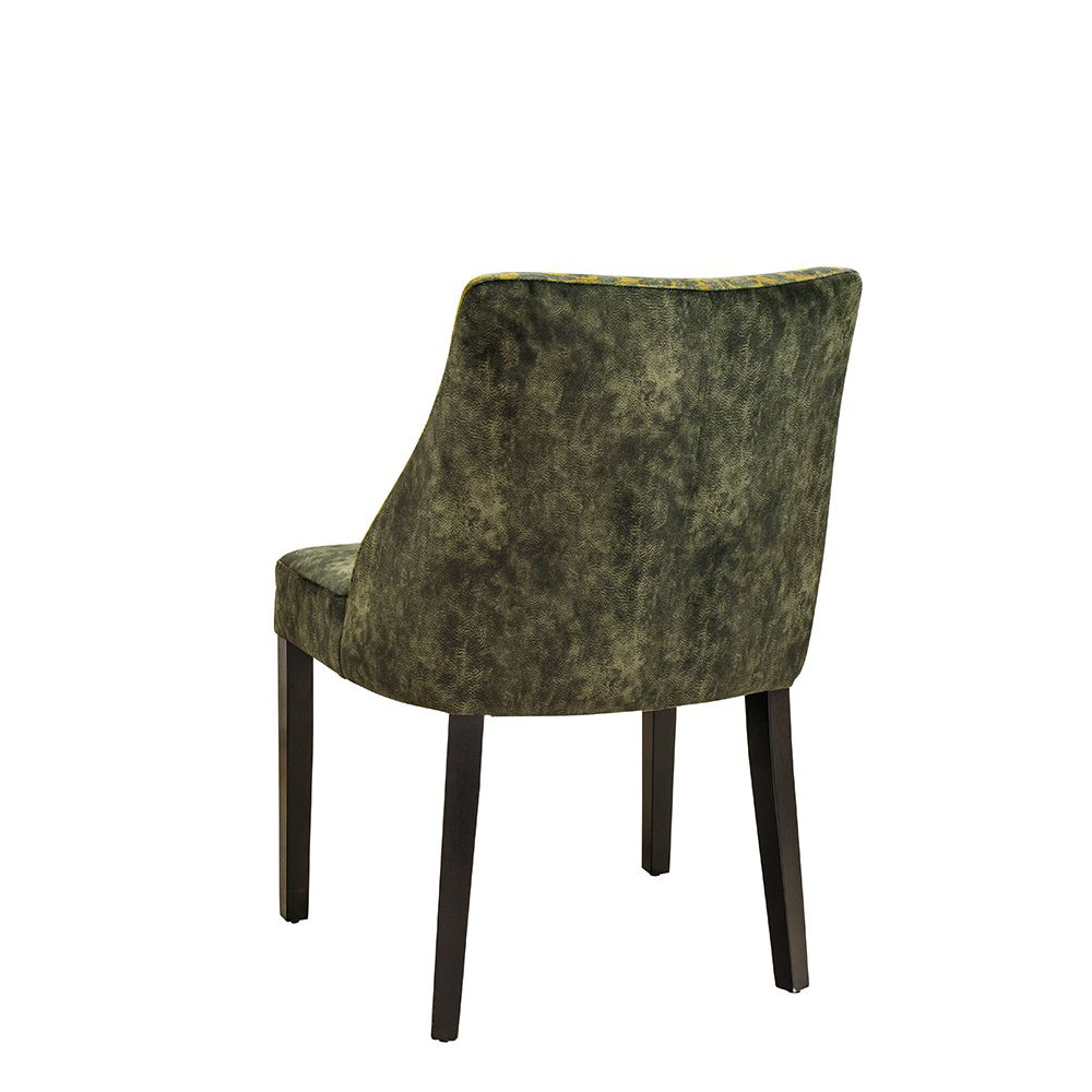 Nirovo_PND1_Sitz_A3943-gelb_Rue_A3958-Flower_hinten_1000px Beizton: Wenge | Sitz: A3943-gelb | Rücken: A3958-Flower