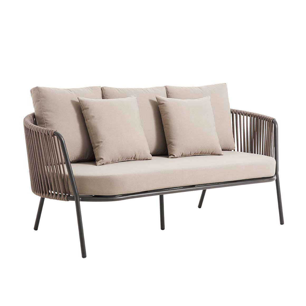 Gastronomie_Outdoorlounge_Kosma-taupe_2-Sitzer Kosma 2 Sitzer Taupe