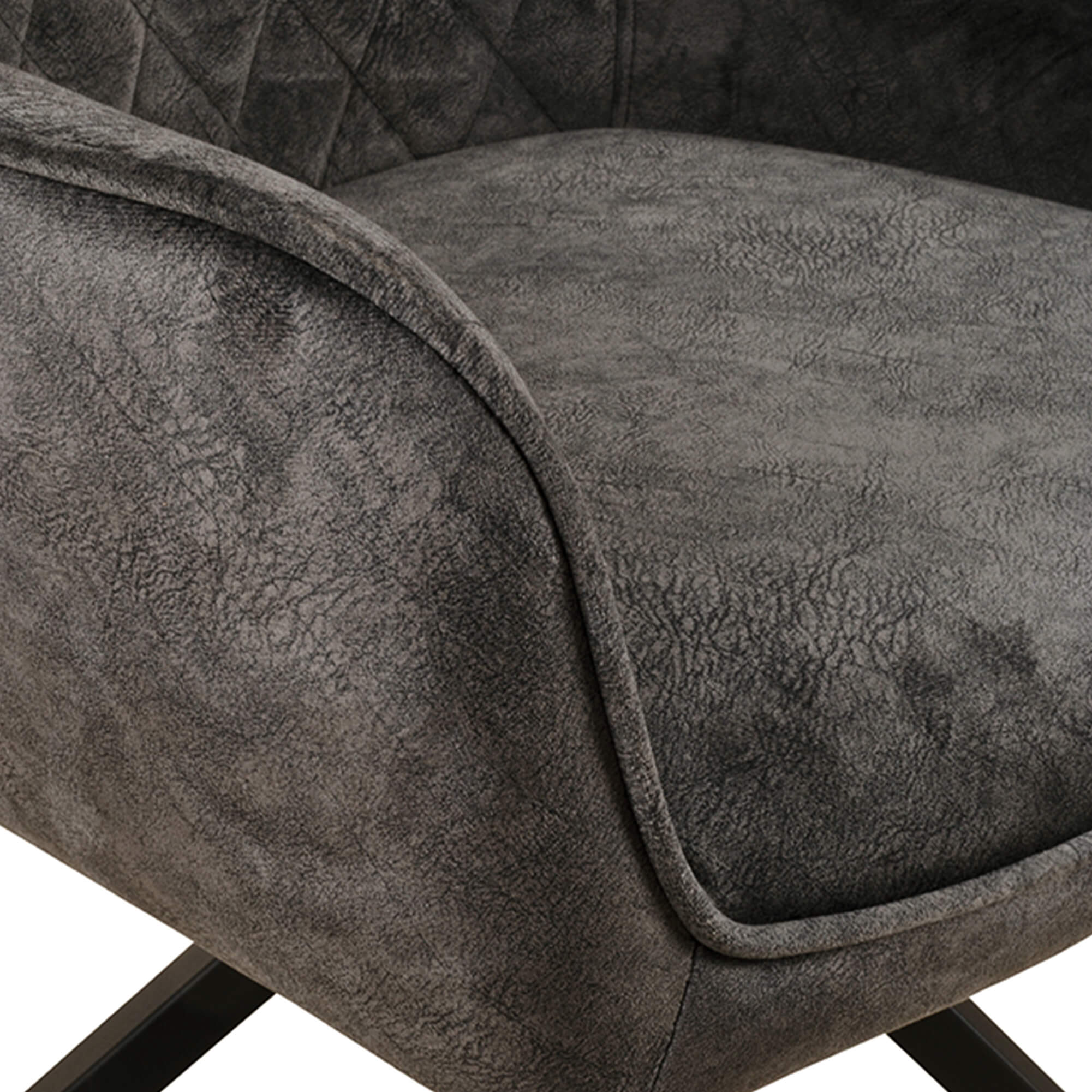 Gastronomiestuehle Polsterstuehle mit Drehgestell Lenoro Marble 804 Velour - Kedernaht