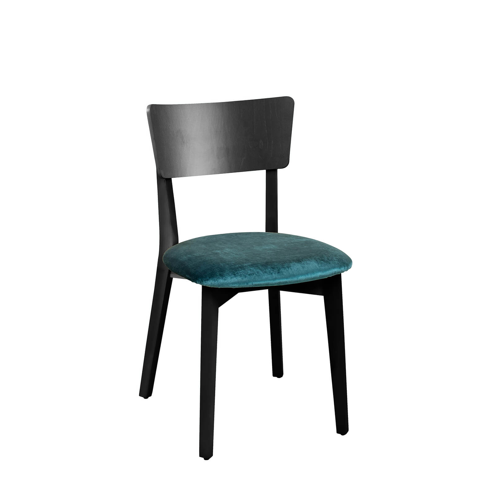 Holzstuhl Dimoni-P Buche – Holzstuhl mit gepolstertem Sitz und massivem Buchenholzgestell