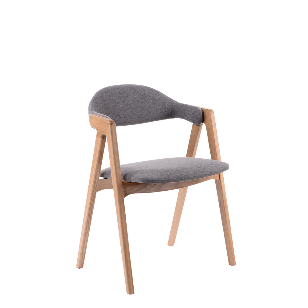 Moderner-Gastronomie-Holzstuhl_Sitzpolster-Rucken-SItz_Logino_v Logino Buche