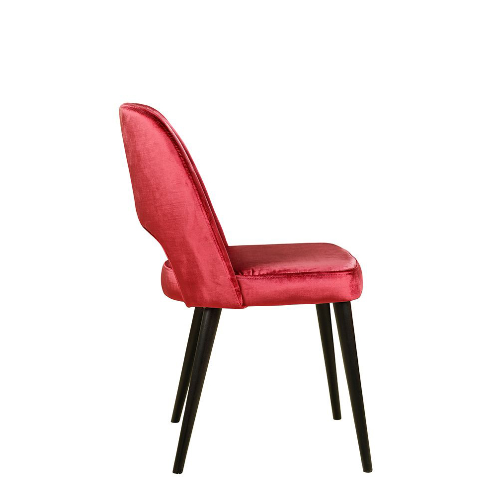 Polsterstuhl Gastronomie Sona-200, Beizton: Schwarz / Bezug: Emerald-200_Seitenansicht