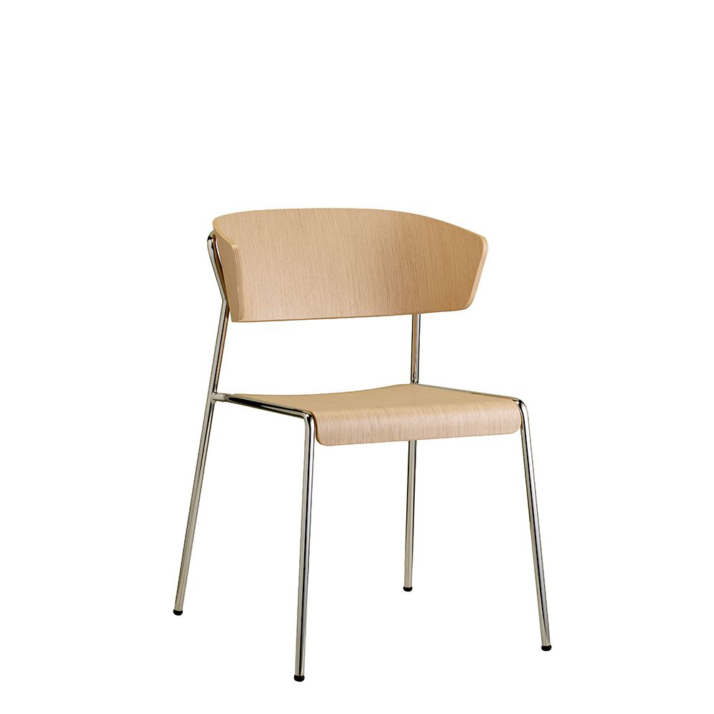 gastronomie-industrial-style-stuhl-liesa-arm-2850-chrom-_1 Dekor: Natural Oak