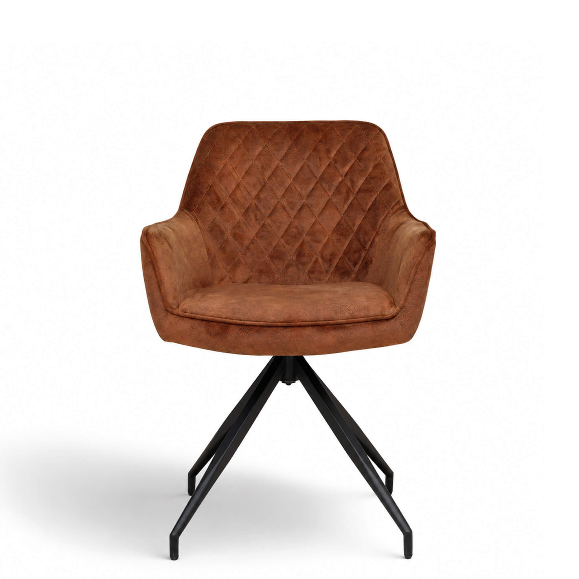 Gastronomiestuehle Polsterstuehle mit Drehgestell Lenoro Marble 300 Velour - Frontal