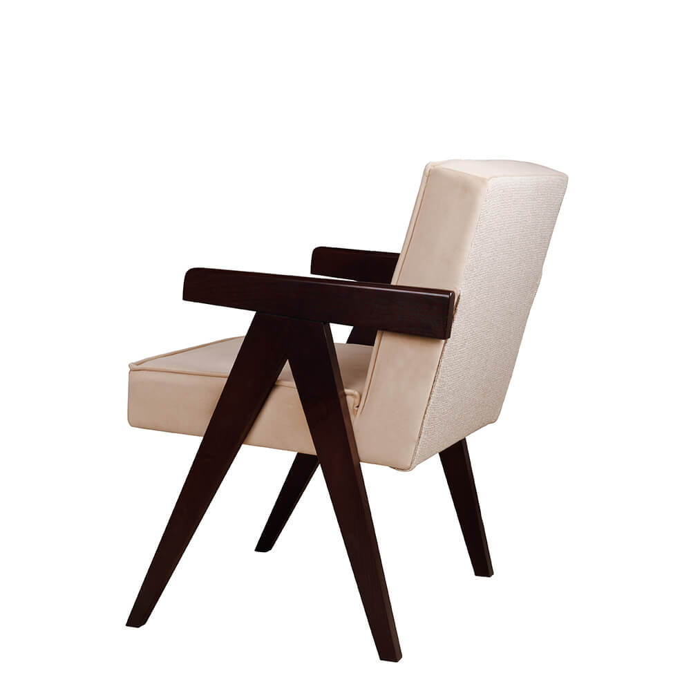 Gastronomiesessel Adis aus Buchenholz im Midcentury-Look