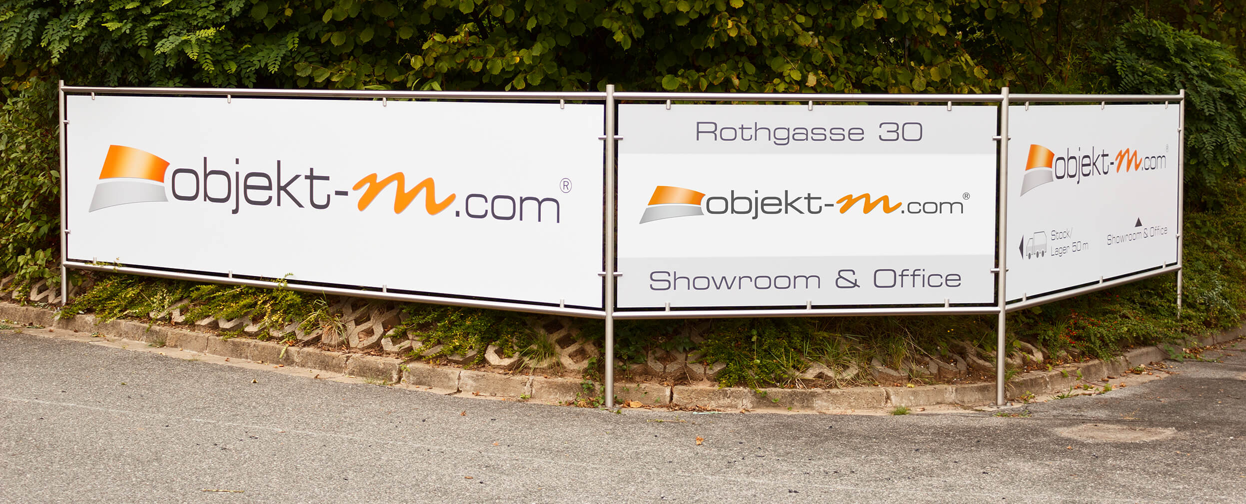 Objekt-m Firmenschild