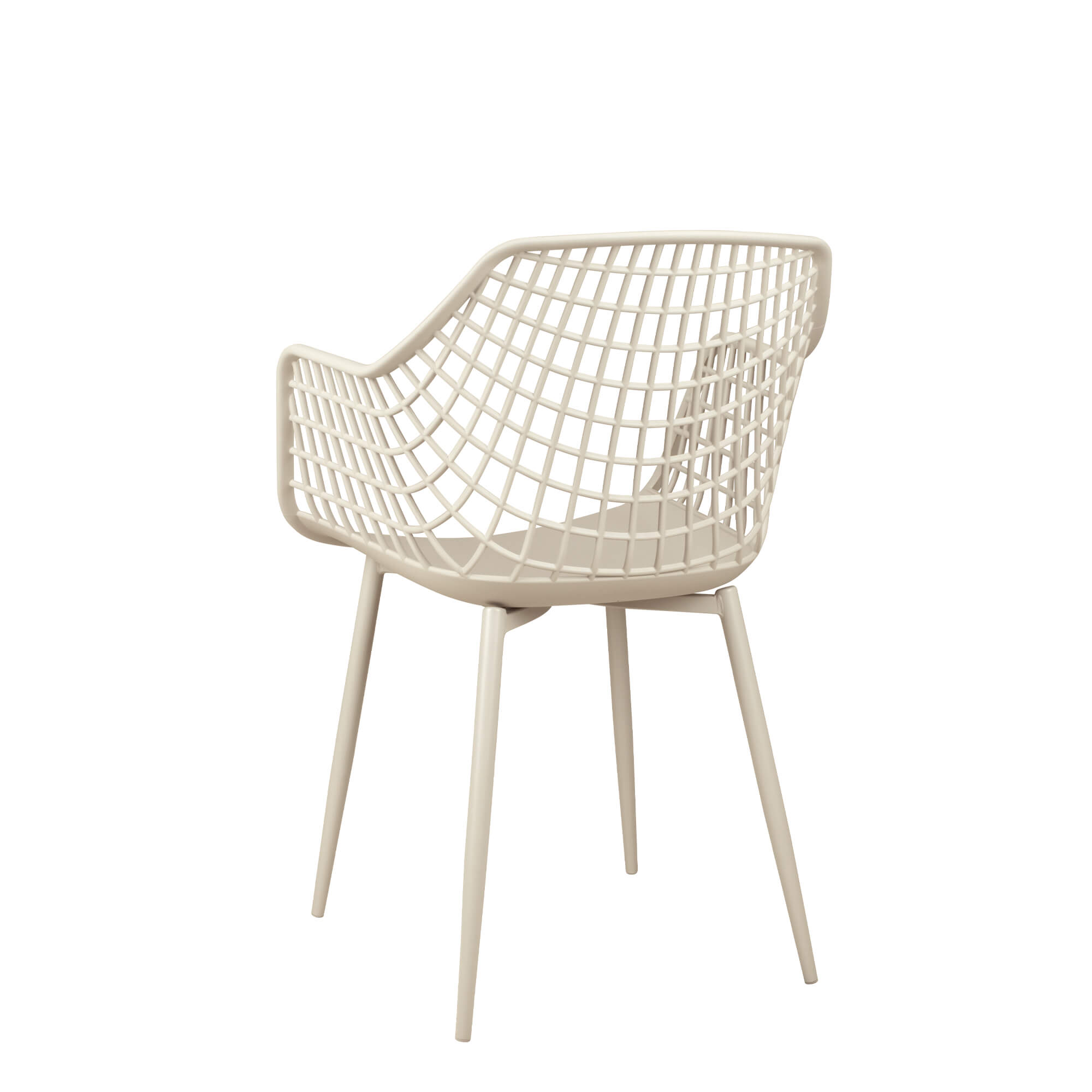 Gastronomiestuhl Outdoor Foma 1692 light-grey - Rueckansicht