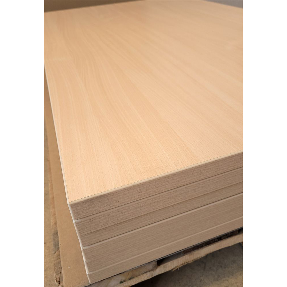 Melaminharz-Tischplatte 25mm 120x70cm Buche natur - Sonderposten
